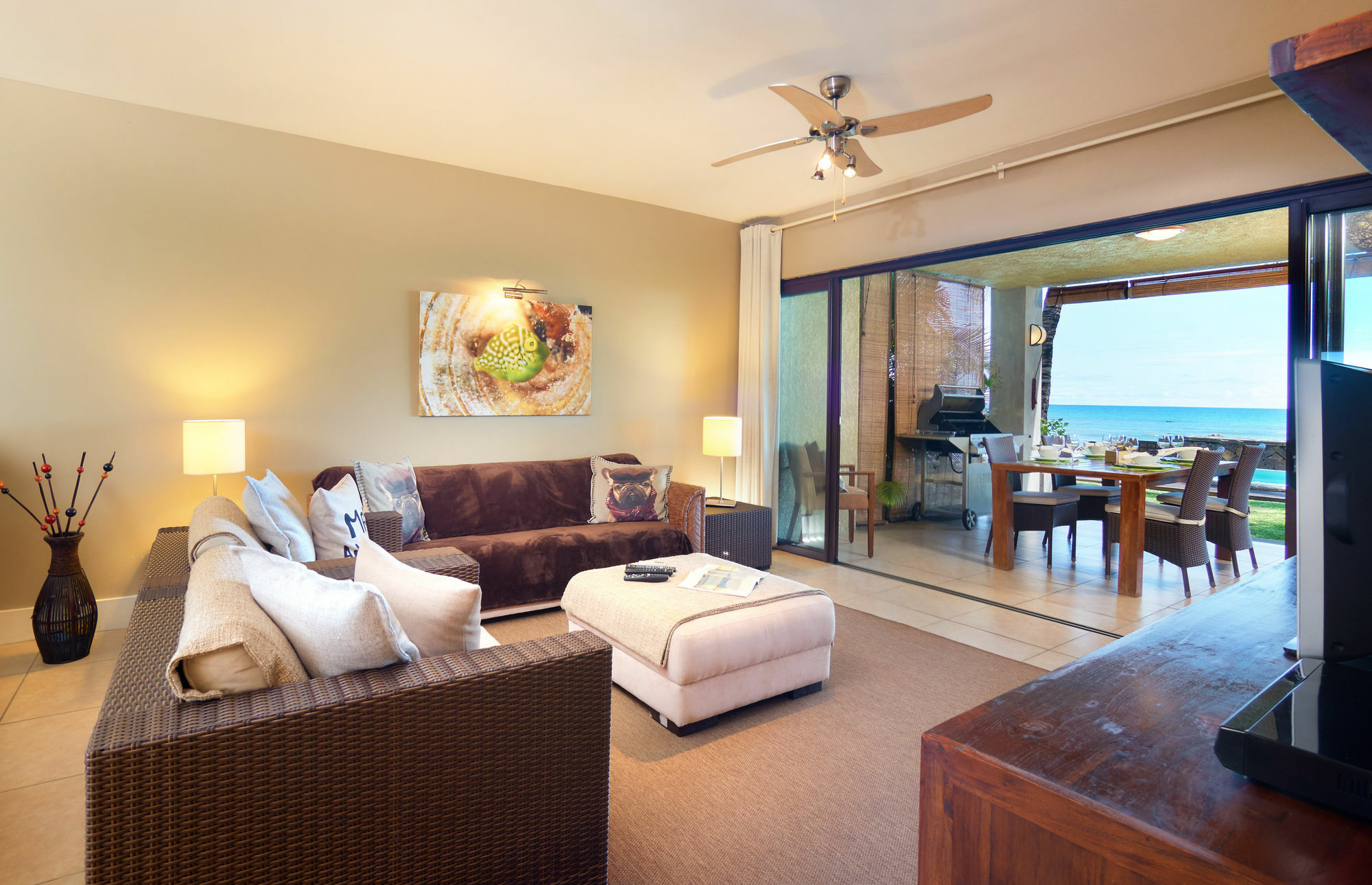 Bel Azur Beach Residence With Lov Trou aux Biches Bagian luar foto