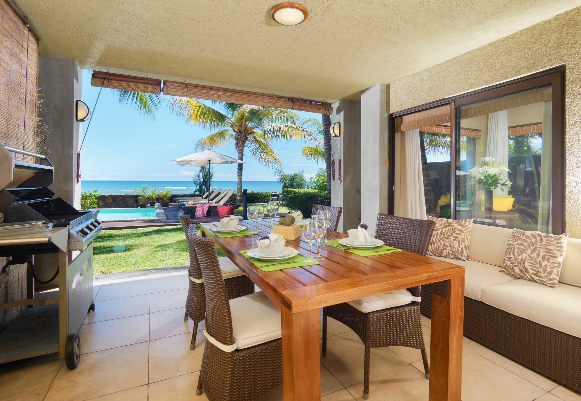 Bel Azur Beach Residence With Lov Trou aux Biches Bagian luar foto